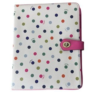 COACH Tablet Case Polka Dot Monogram Logo *Flaw*